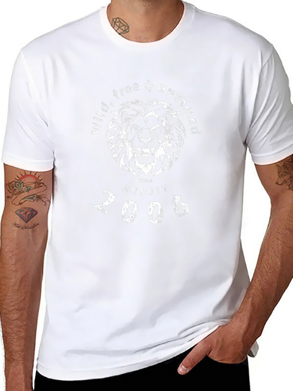 Wild Free & Untamed Lion Graphic Tee - Black product image 10
