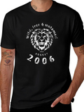 Wild Free & Untamed Lion Graphic Tee - Black product image 1