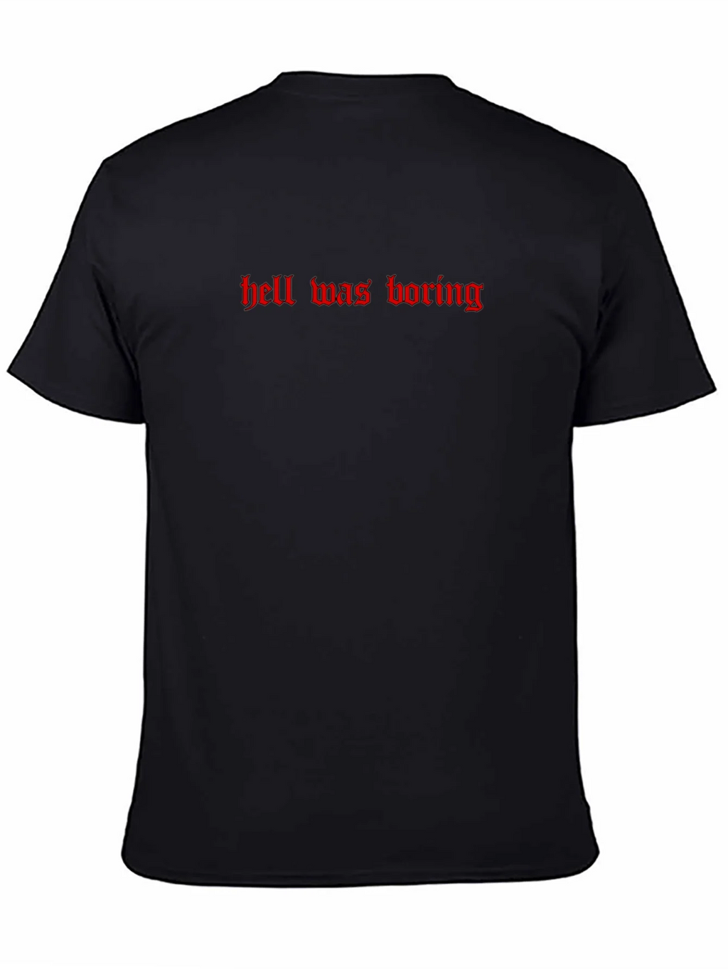 Hell Was Boring Graphic Tee - Black product image 7