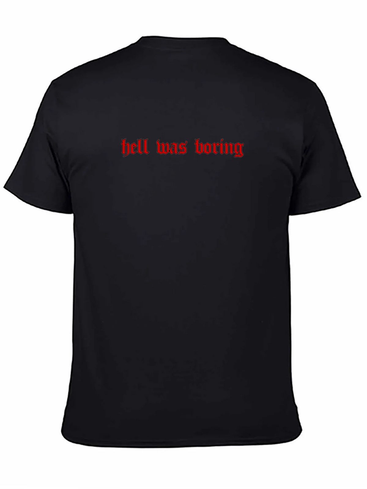 Hell Was Boring Graphic Tee - Black product image 7