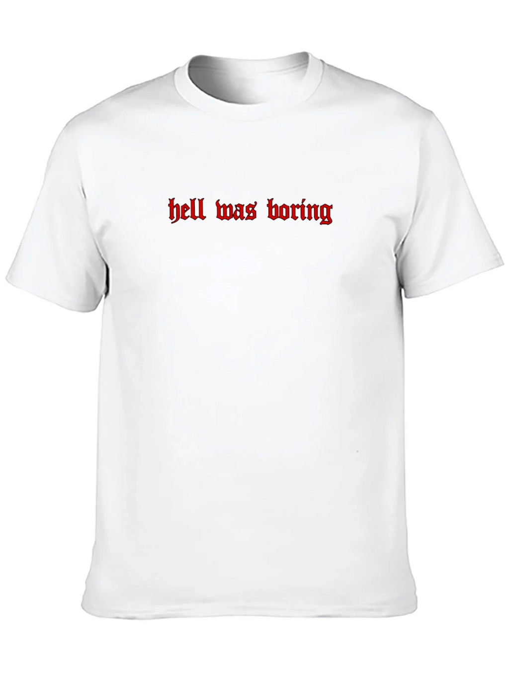 Hell Was Boring Graphic Tee - Black product image 12