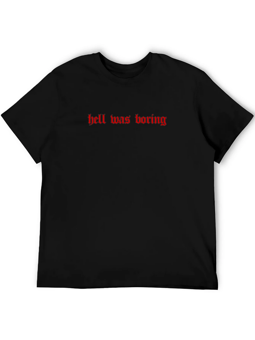Hell Was Boring Graphic Tee - Black product image 8