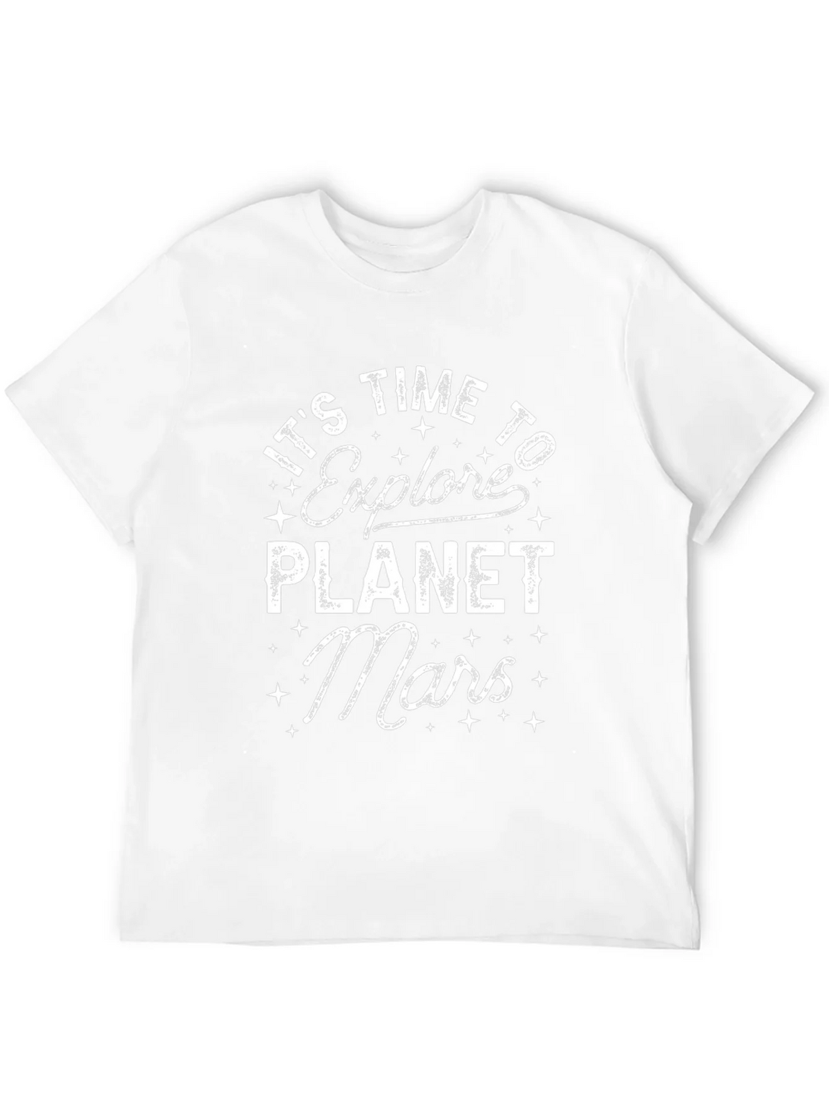 Explore Planet Mars Black Graphic T-Shirt product image 2
