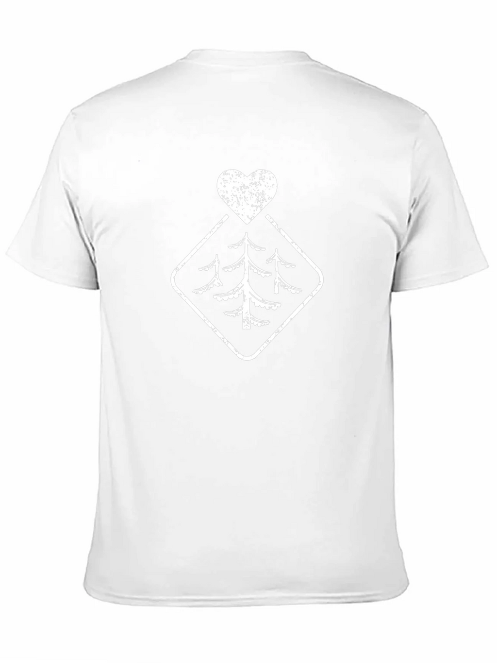 Rustic Tree Heart Graphic Tee - Black product image 2
