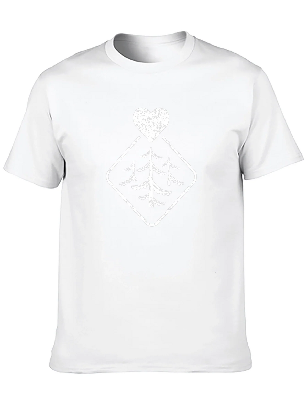 Rustic Tree Heart Graphic Tee - Black product image 12