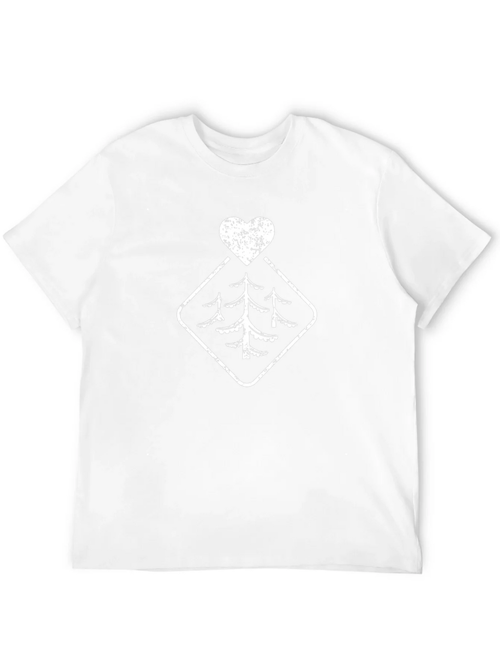 Rustic Tree Heart Graphic Tee - Black product image 3