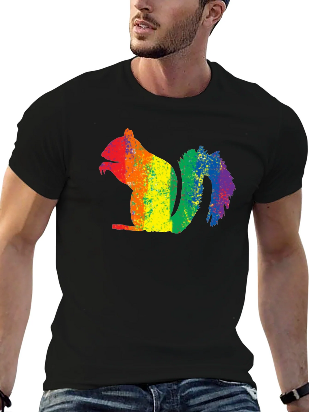 Rainbow Squirrel Graphic Tee - Pride Apparel product image 9
