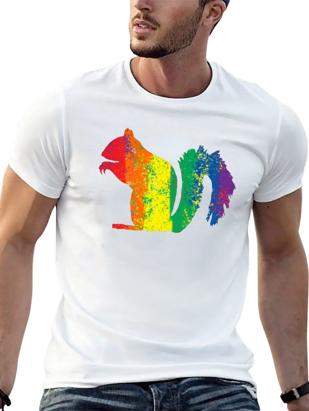 Rainbow Squirrel Graphic Tee - Pride Apparel product image 4