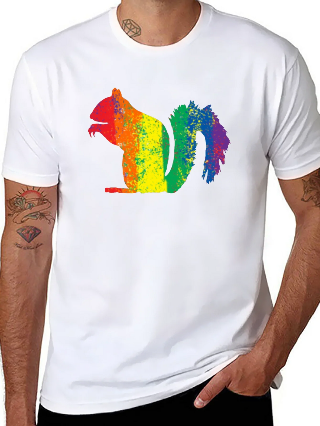 Rainbow Squirrel Graphic Tee - Pride Apparel product image 10