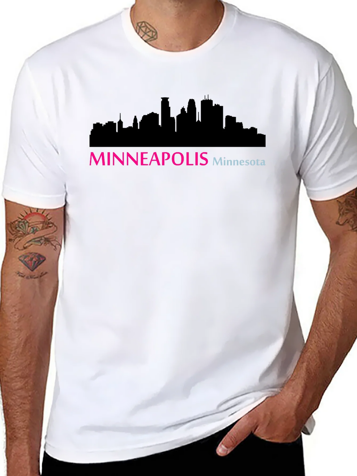 Minneapolis Skyline Graphic Tee - Black product image 10