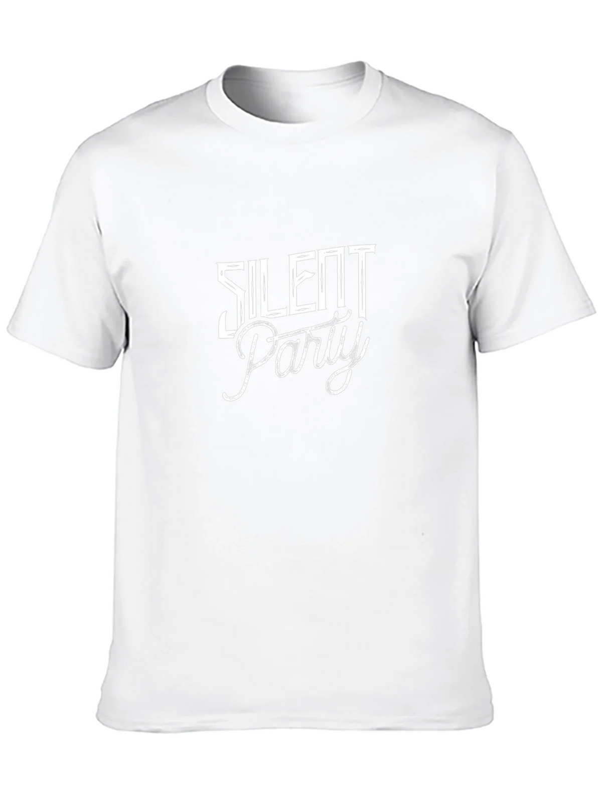 Silent Party Graphic Tee - Black Cotton Blend product image 12