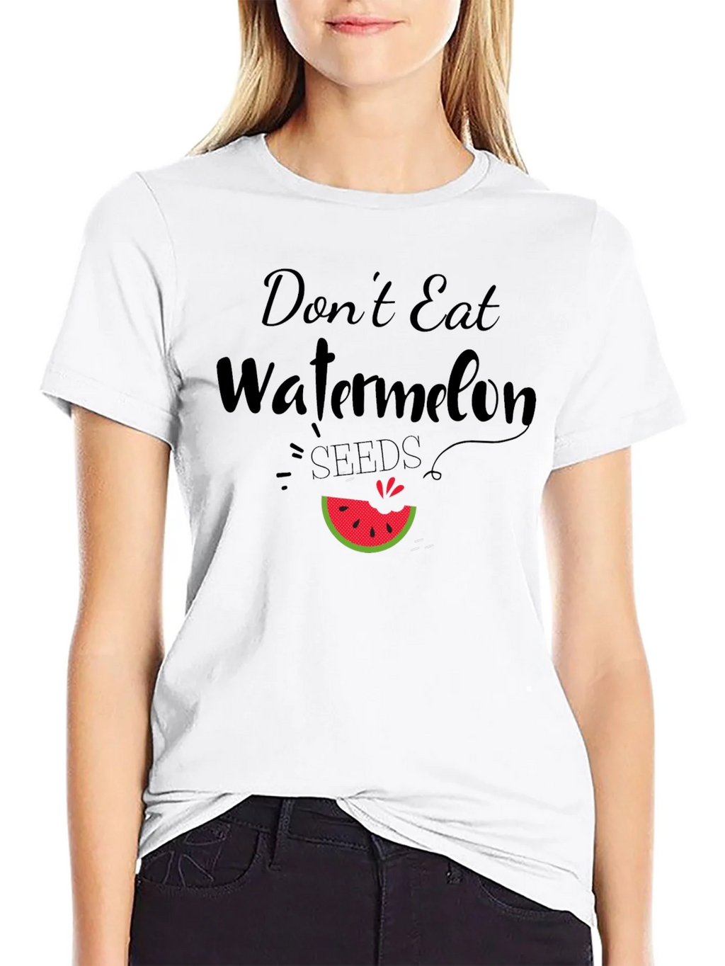 Dont Eat Watermelon Seeds Funny Graphic Tee product image 11