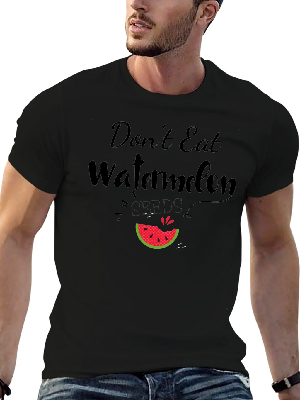 Dont Eat Watermelon Seeds Funny Graphic Tee product image 9