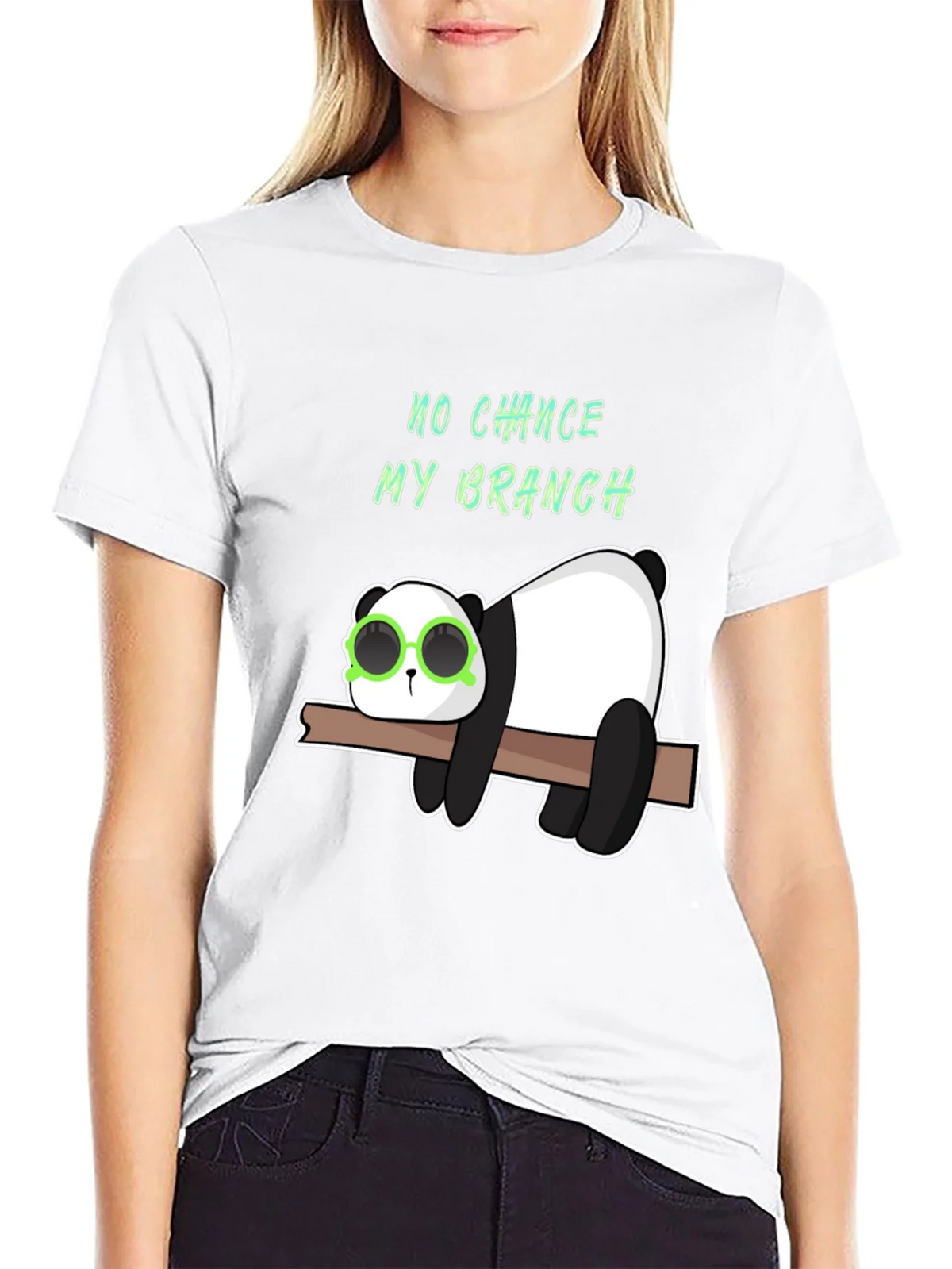 Lazy Panda on Branch Graphic T-Shirt product image 3