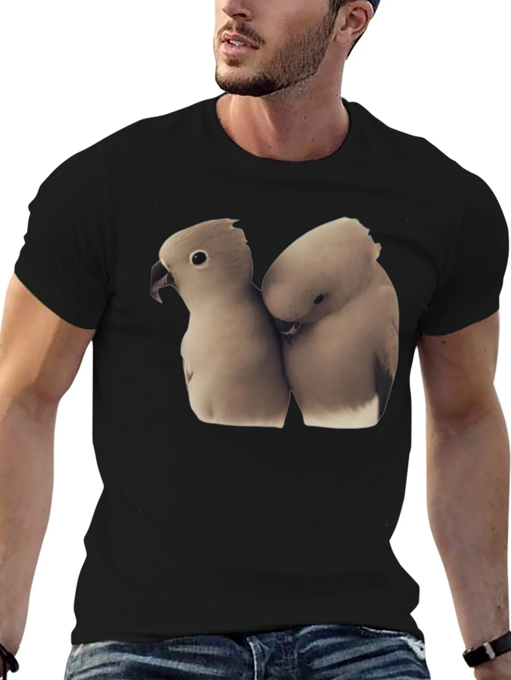 Loving Birds T-Shirt Soft Cotton Tee product image 7