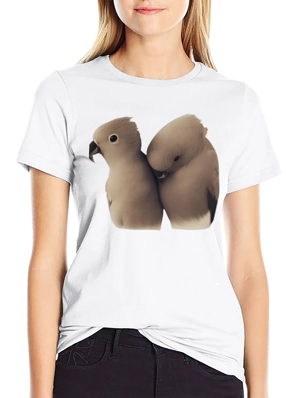 Loving Birds T-Shirt Soft Cotton Tee product image 9