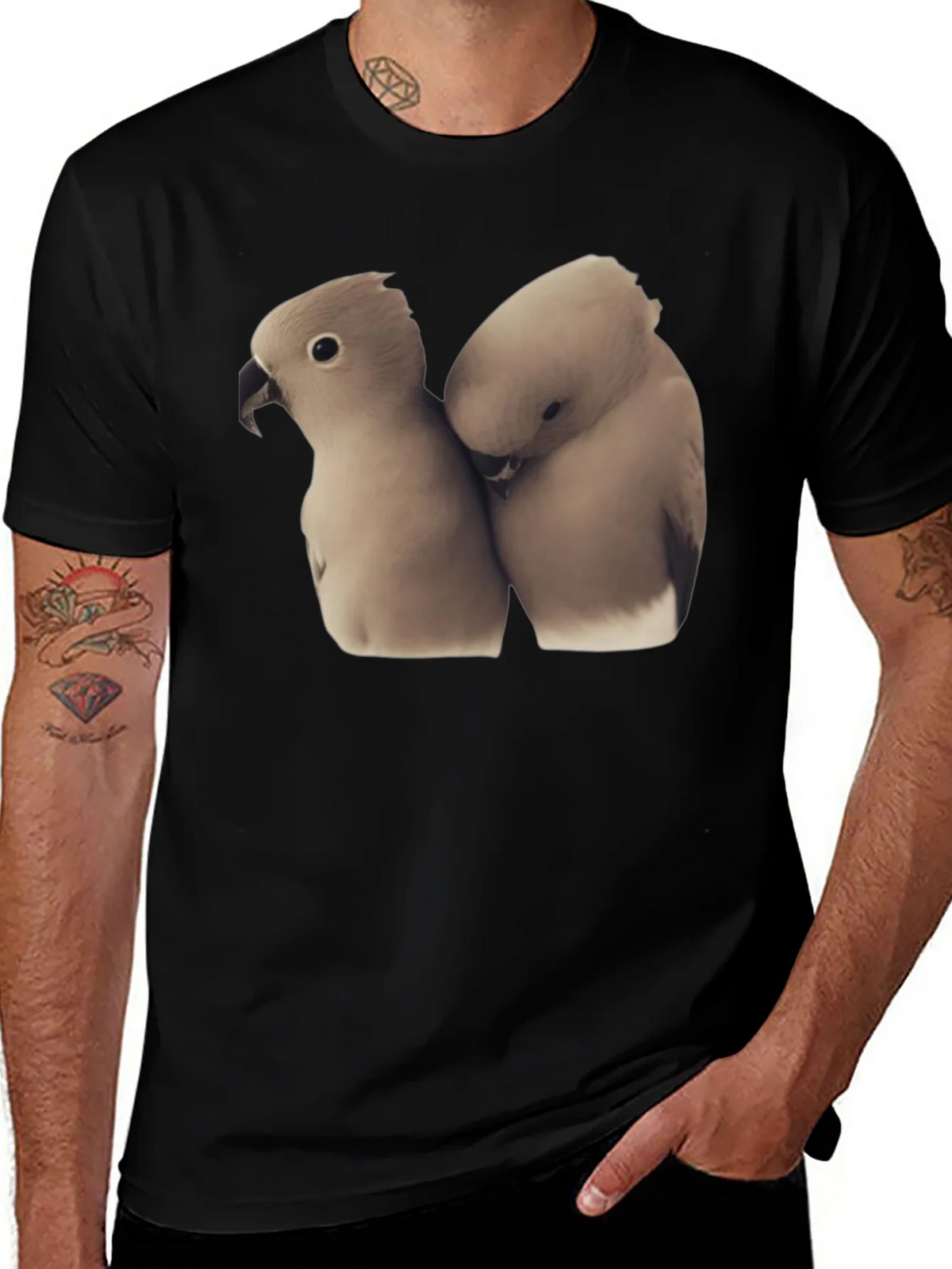 Loving Birds T-Shirt Soft Cotton Tee product image 1