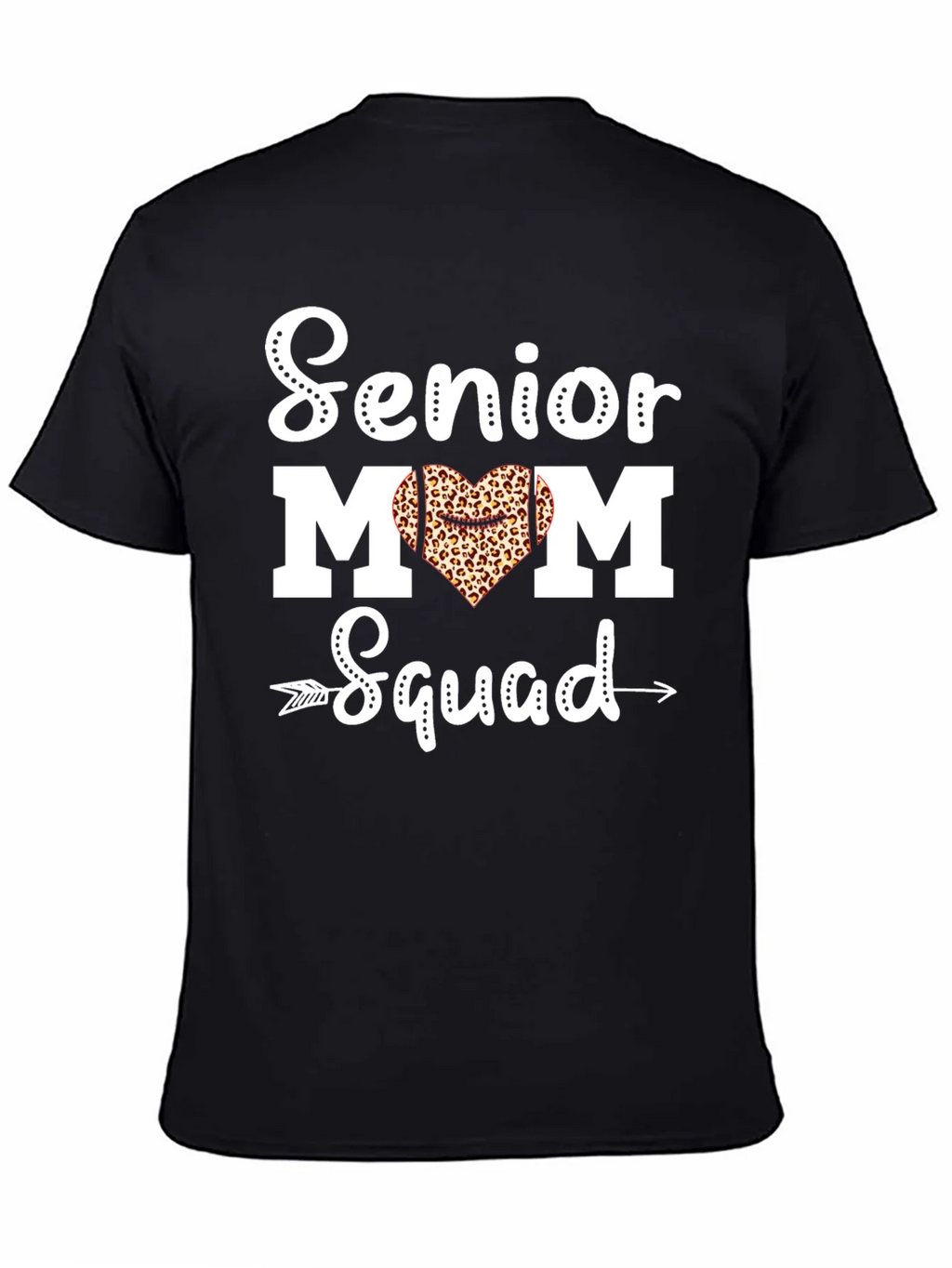 Senior Mom Squad Leopard Heart T-Shirt product image 7