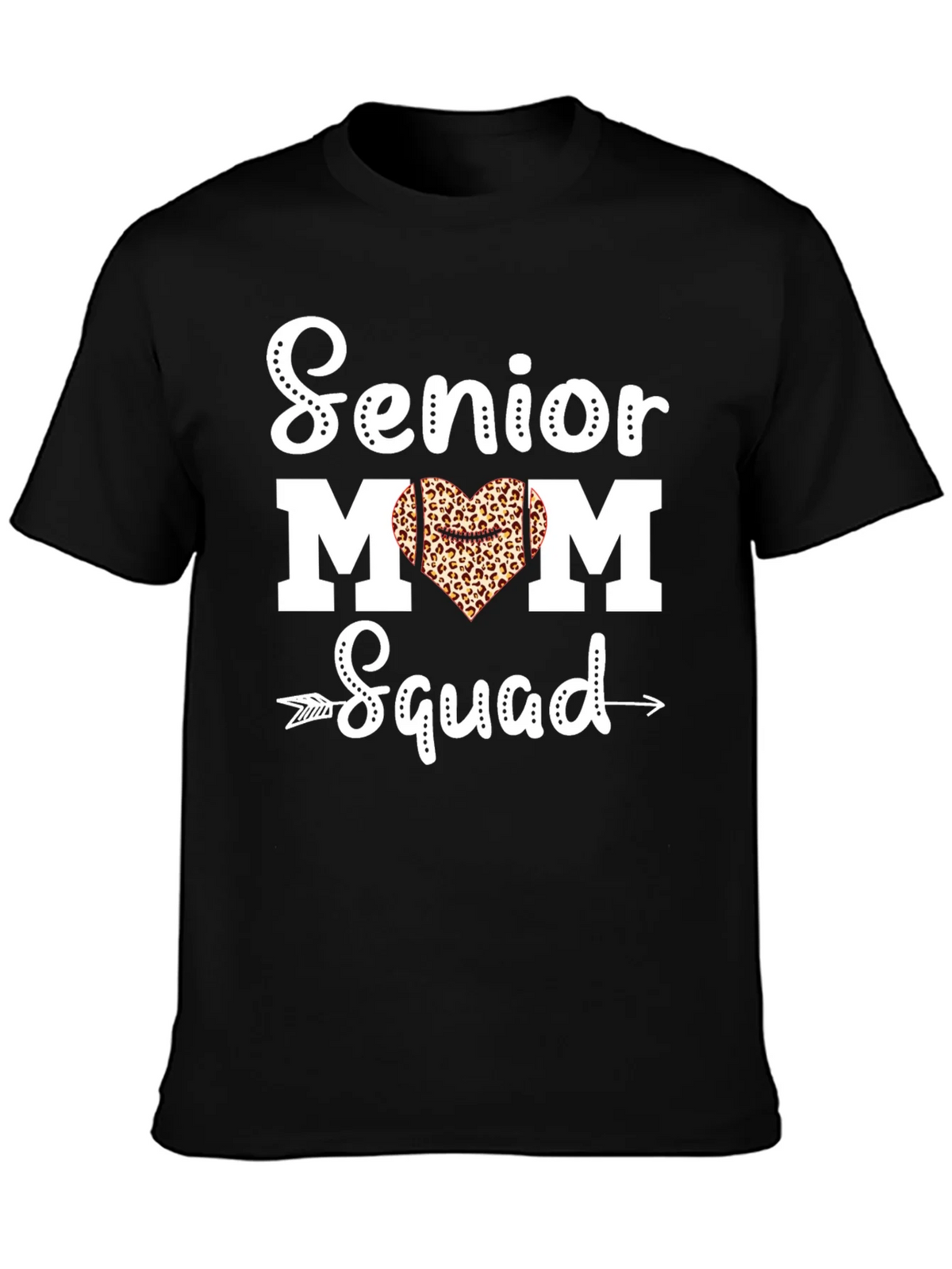 Senior Mom Squad Leopard Heart T-Shirt product image 6