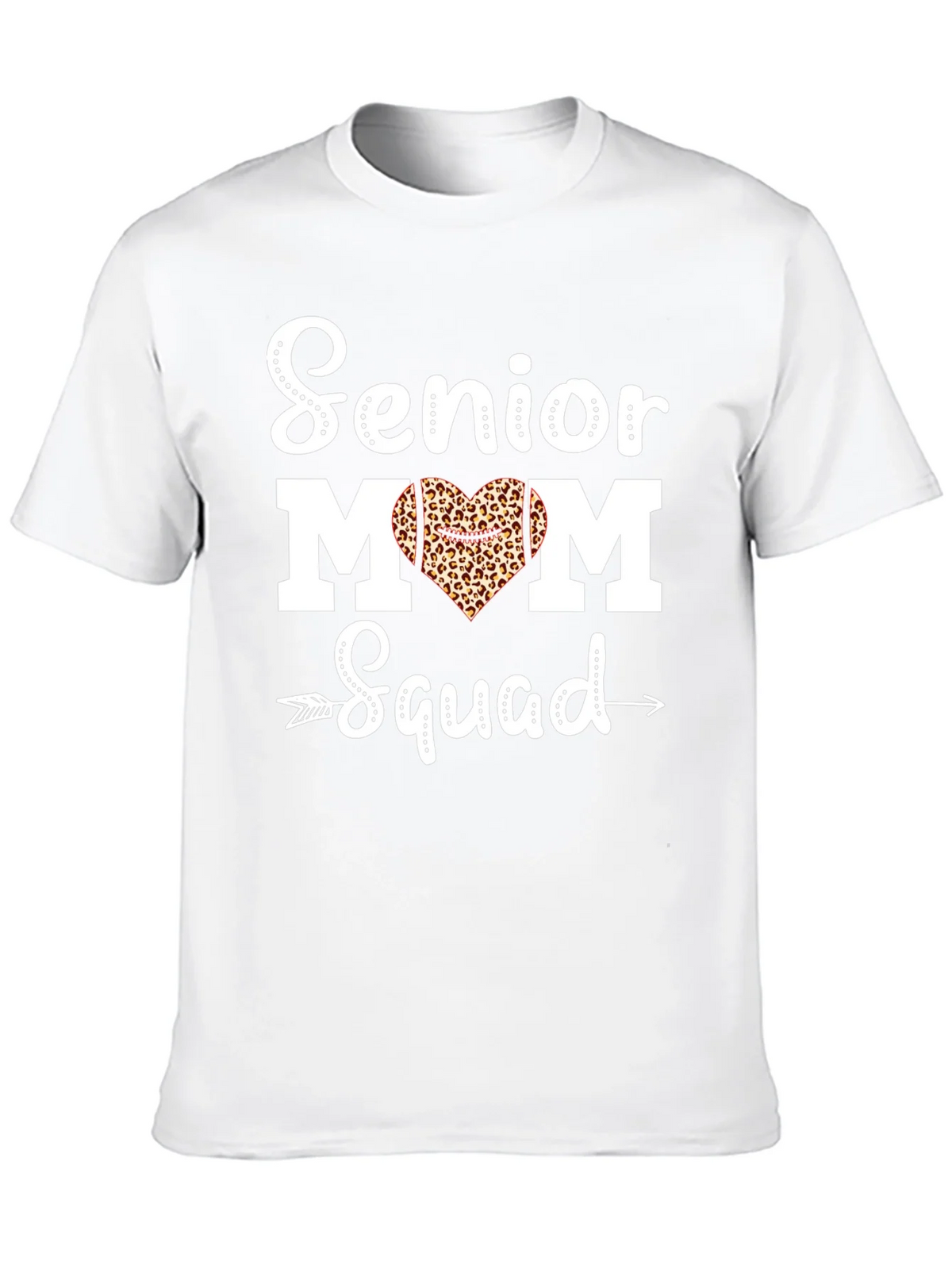 Senior Mom Squad Leopard Heart T-Shirt product image 12