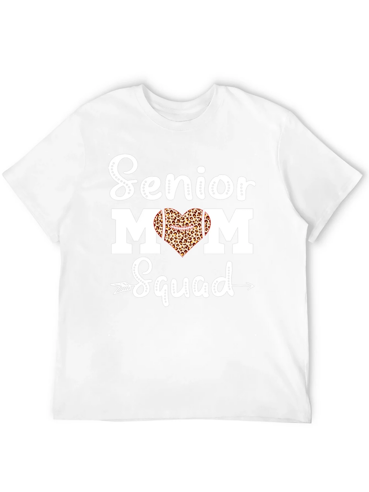 Senior Mom Squad Leopard Heart T-Shirt product image 3