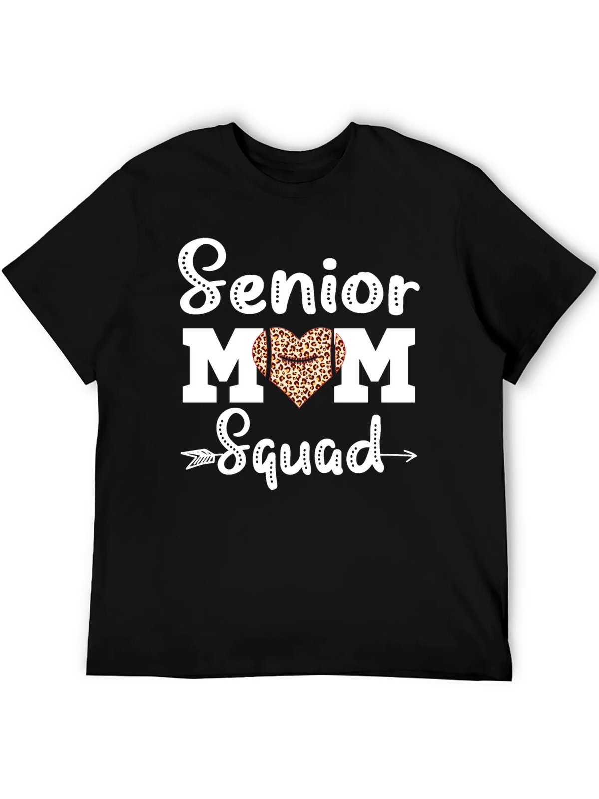 Senior Mom Squad Leopard Heart T-Shirt product image 8