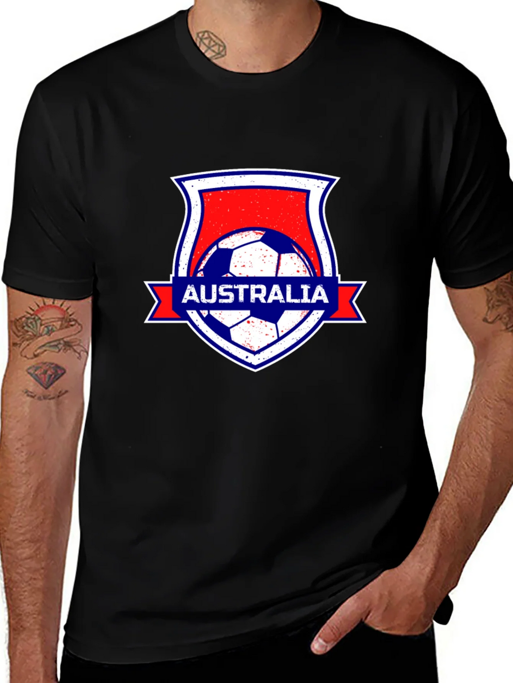 Australia Soccer Black T-Shirt product image 1