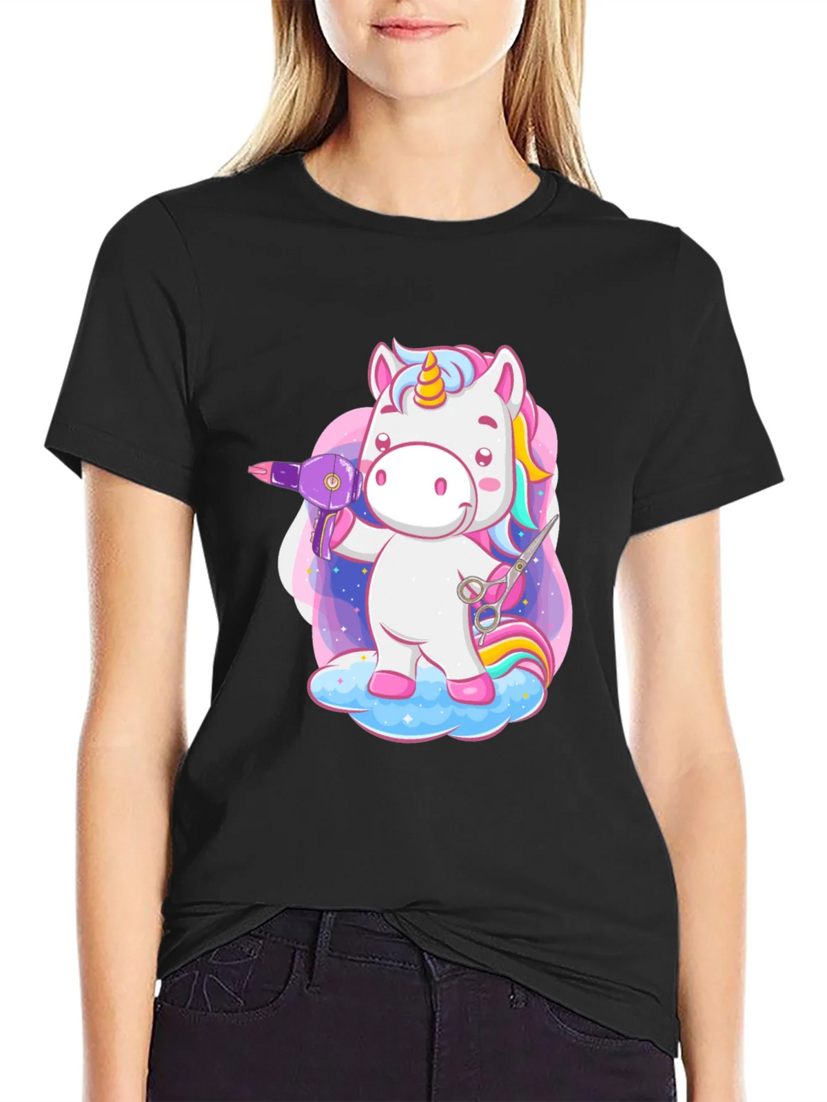 Unicorn Hairdresser T-Shirt - Cute & Funny! product image 5