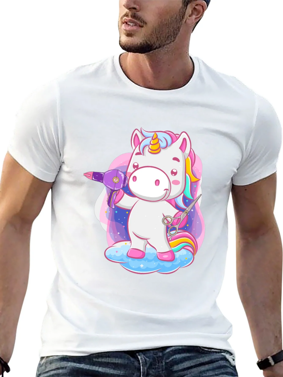 Unicorn Hairdresser T-Shirt - Cute & Funny! product image 4