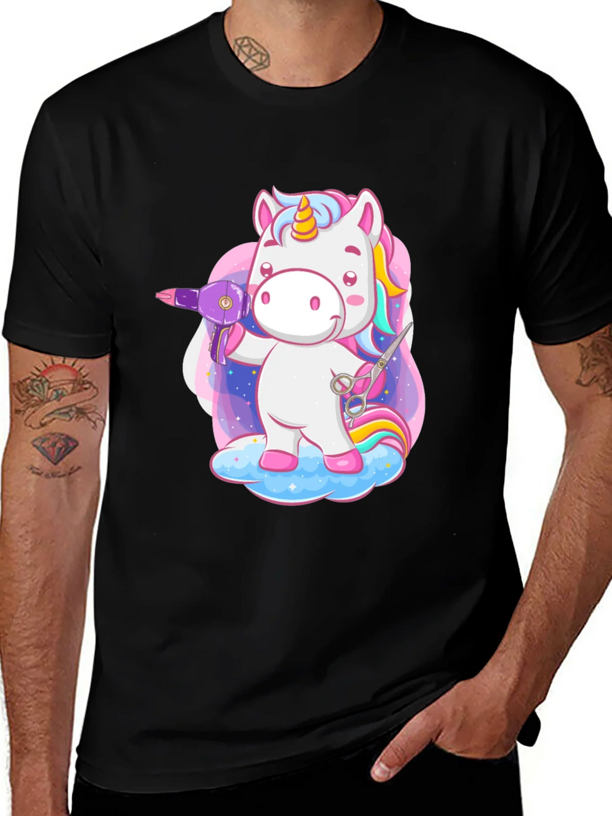 Unicorn Hairdresser T-Shirt - Cute & Funny! product image 1