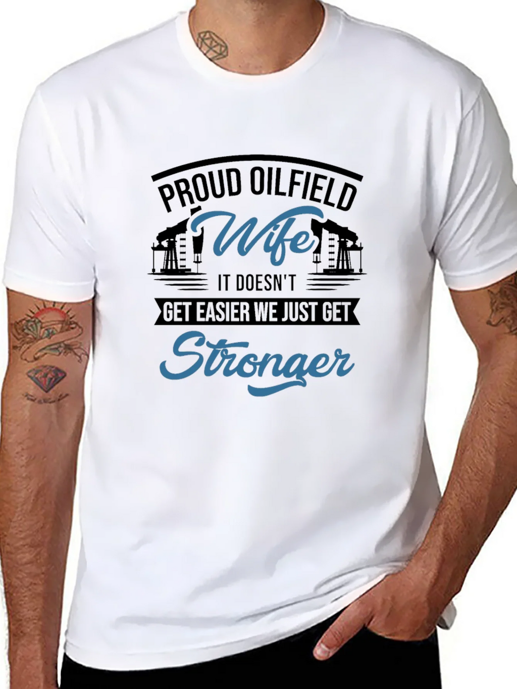 Proud Oilfield Wife T-Shirt - Stronger product image 9