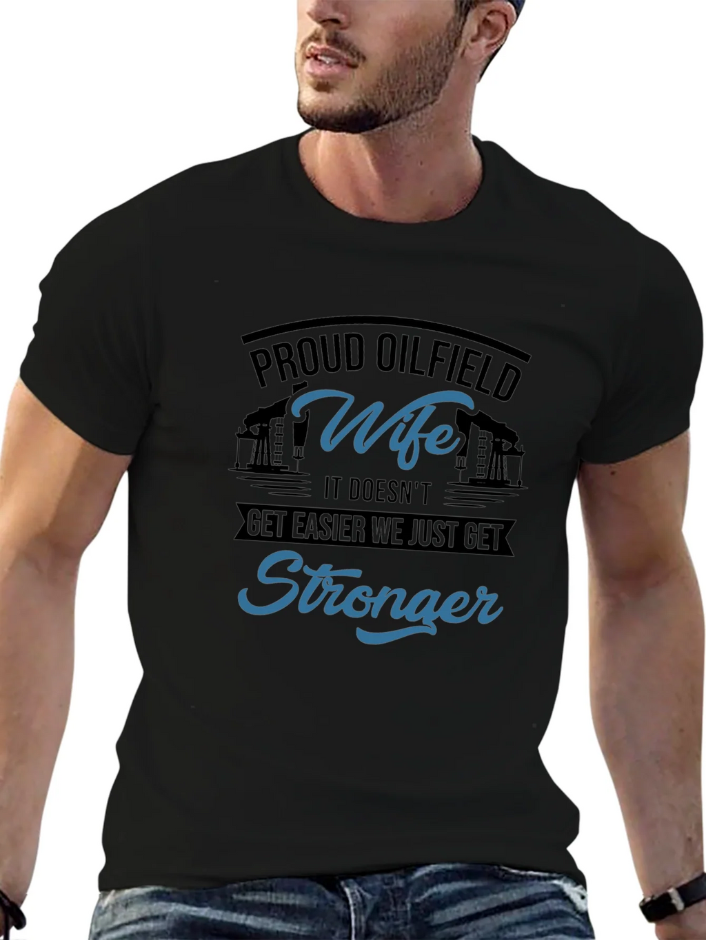 Proud Oilfield Wife T-Shirt - Stronger product image 8