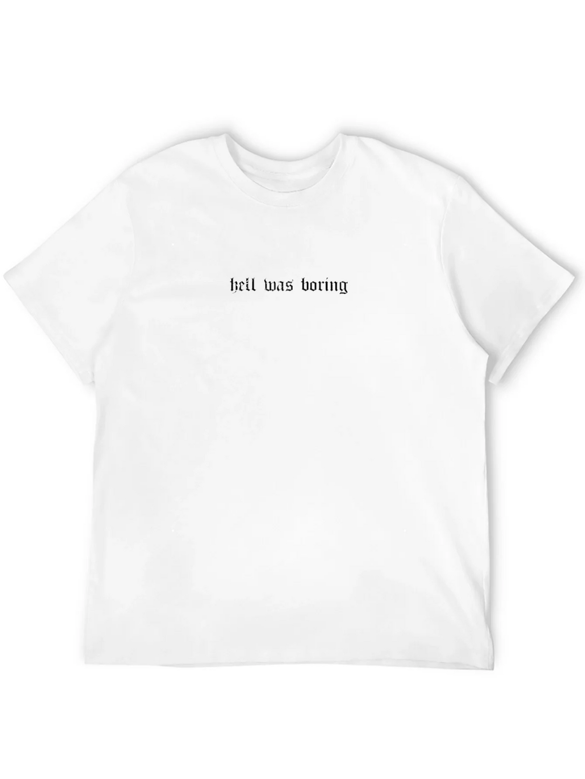 Hell Was Boring Black Graphic Tee product image 1