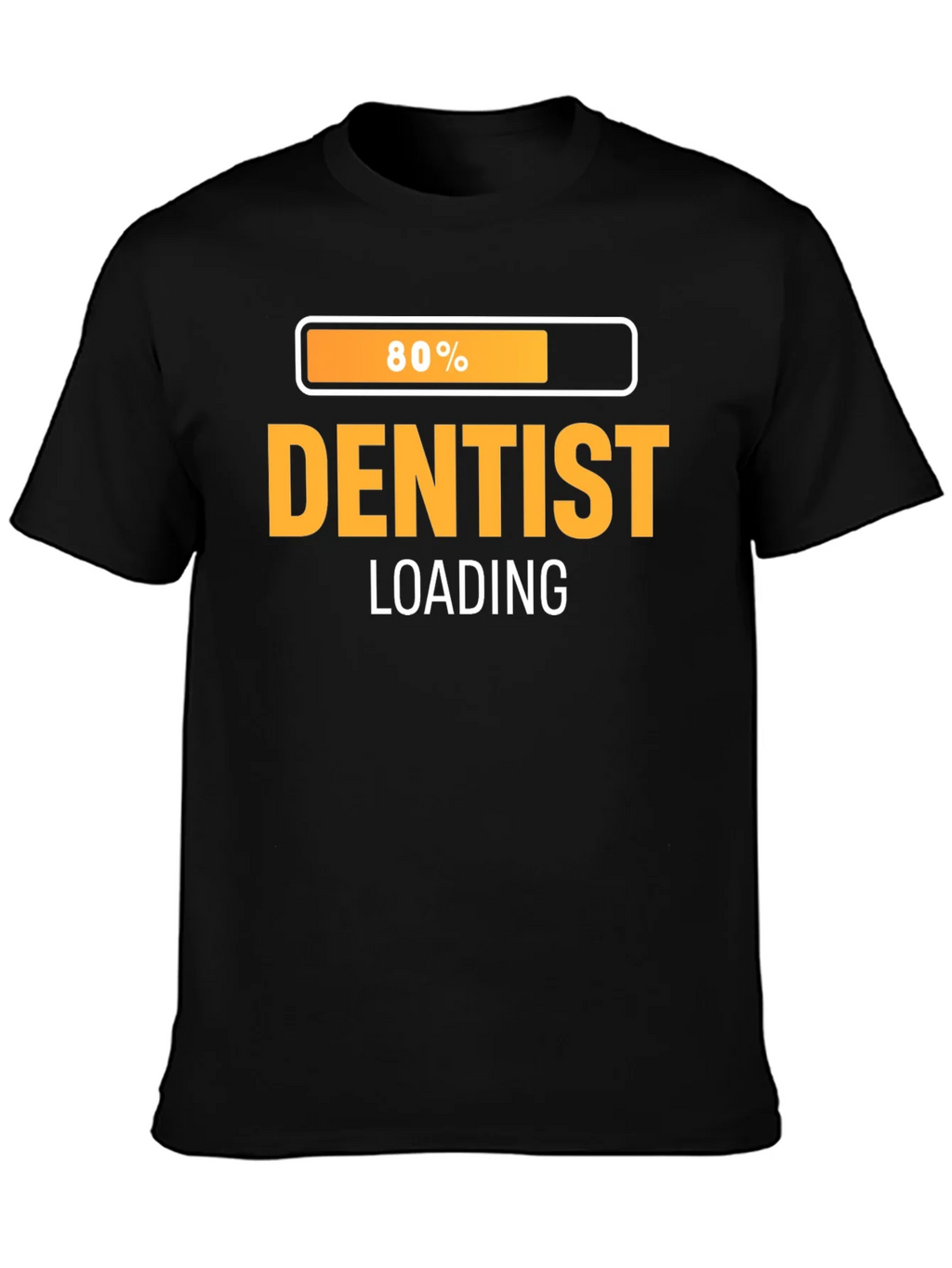 Dentist Loading Graphic T-Shirt - Black Cotton Tee product image 6