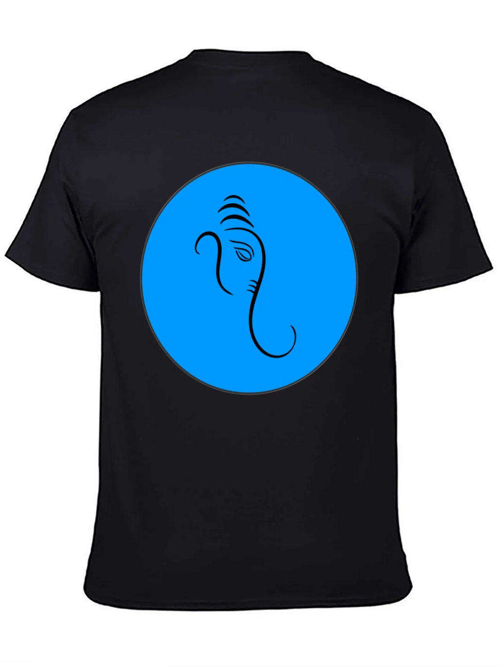 Ganesh Graphic T-Shirt - Blue Circle Design product image 7