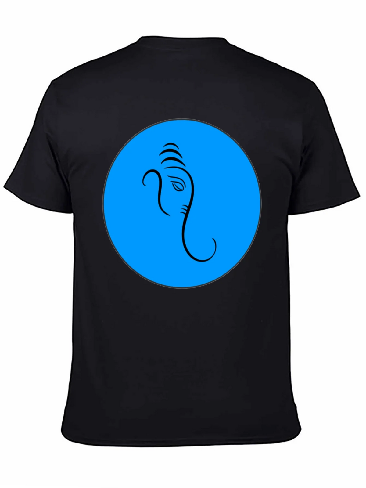 Ganesh Graphic T-Shirt - Blue Circle Design product image 7