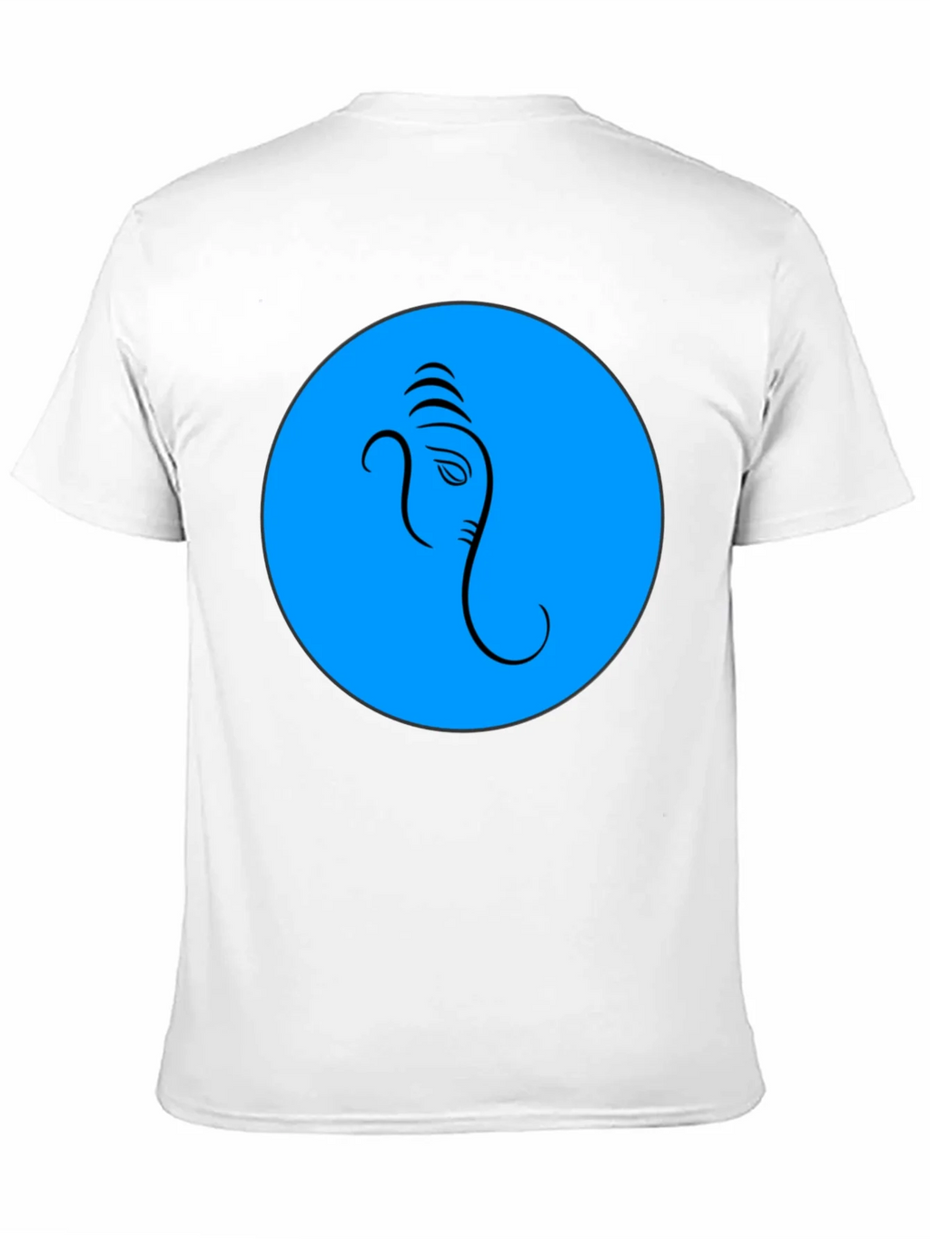Ganesh Graphic T-Shirt - Blue Circle Design product image 2