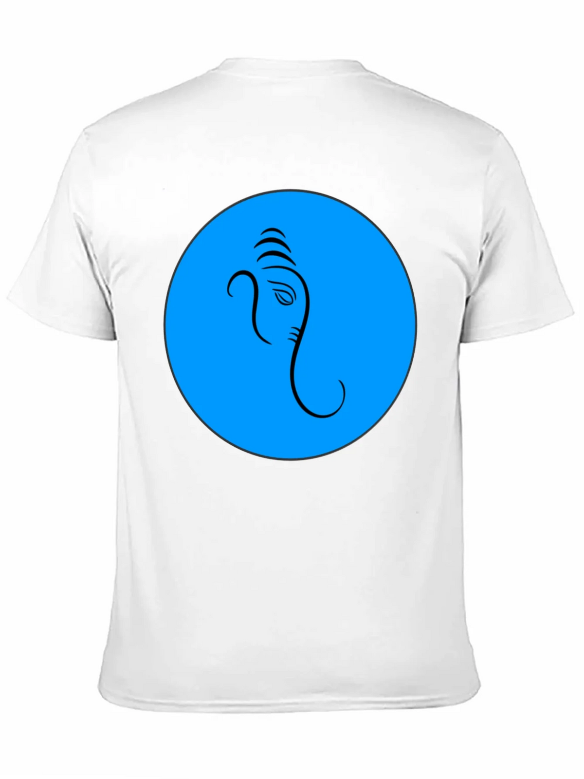 Ganesh Graphic T-Shirt - Blue Circle Design product image 2
