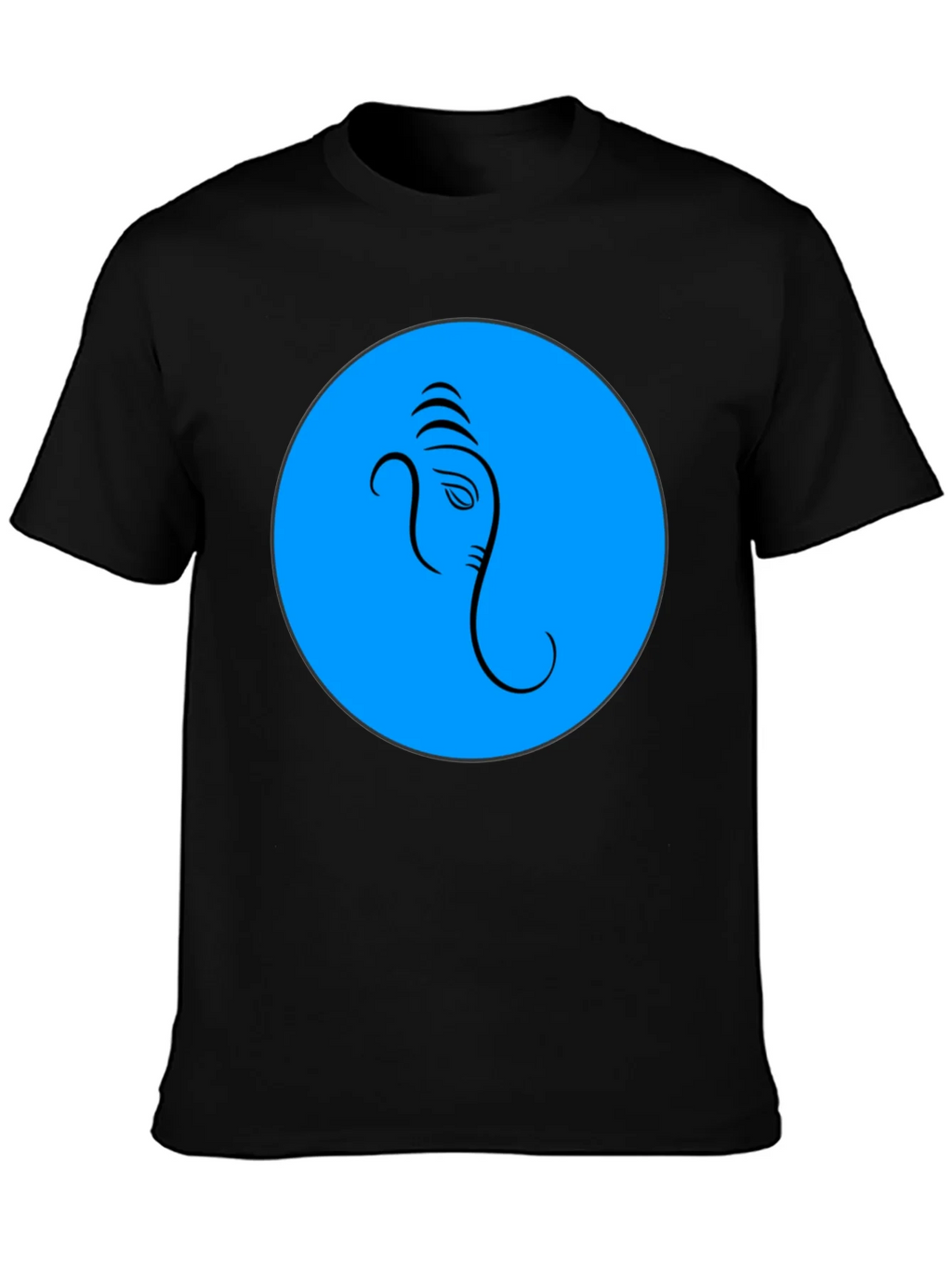 Ganesh Graphic T-Shirt - Blue Circle Design product image 6