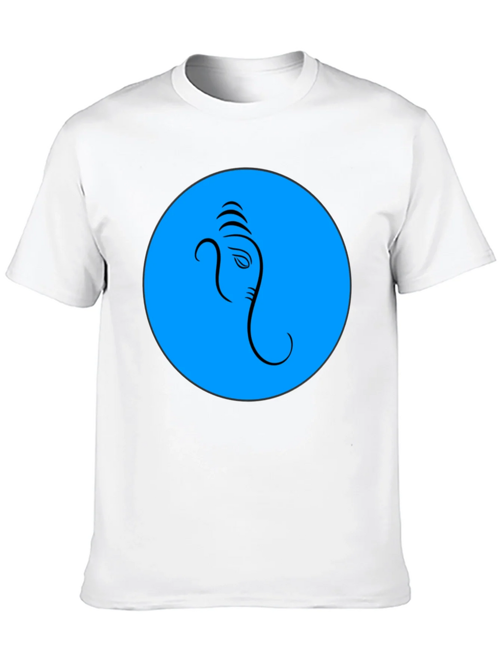 Ganesh Graphic T-Shirt - Blue Circle Design product image 12