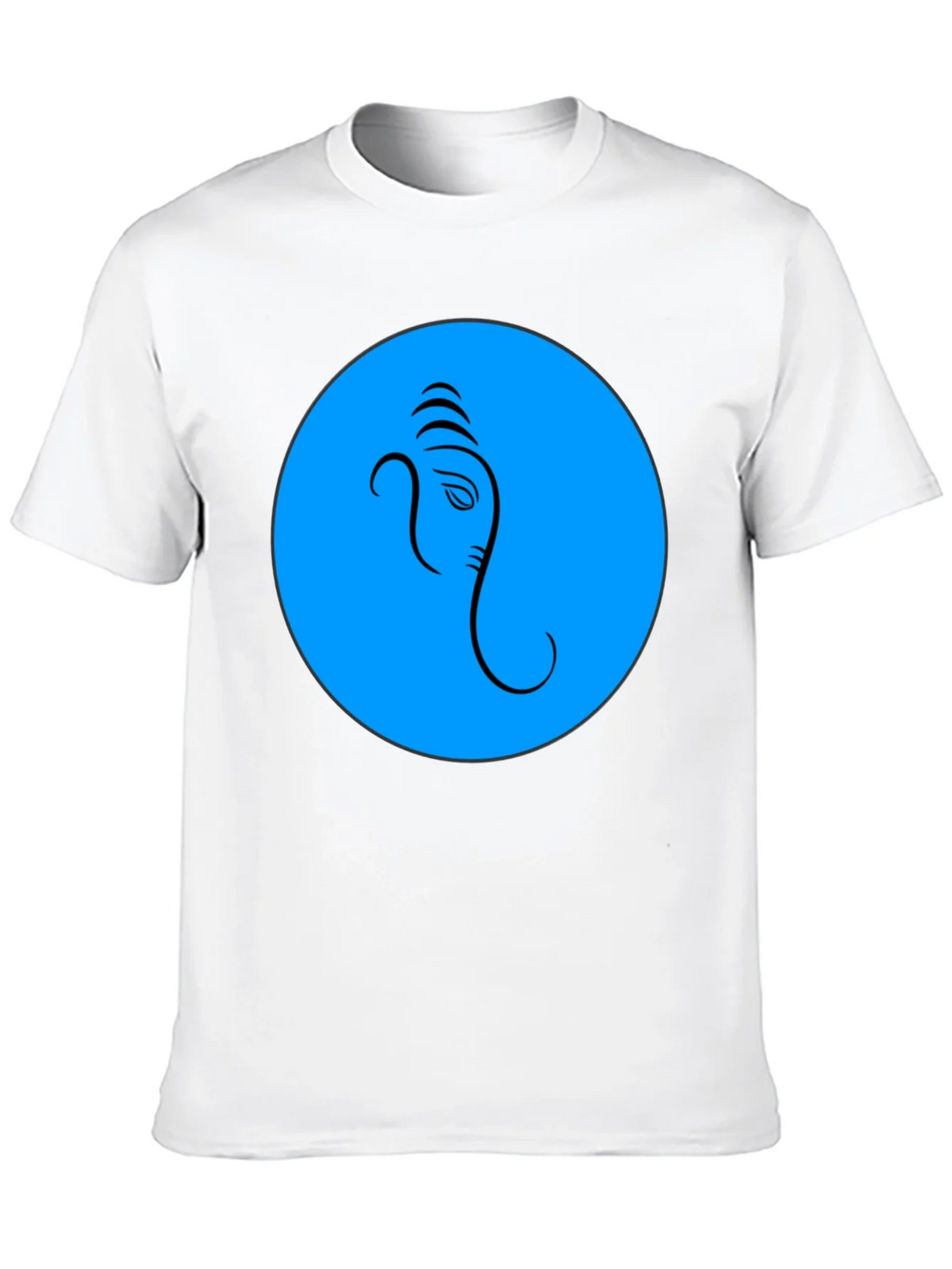 Ganesh Graphic T-Shirt - Blue Circle Design product image 12