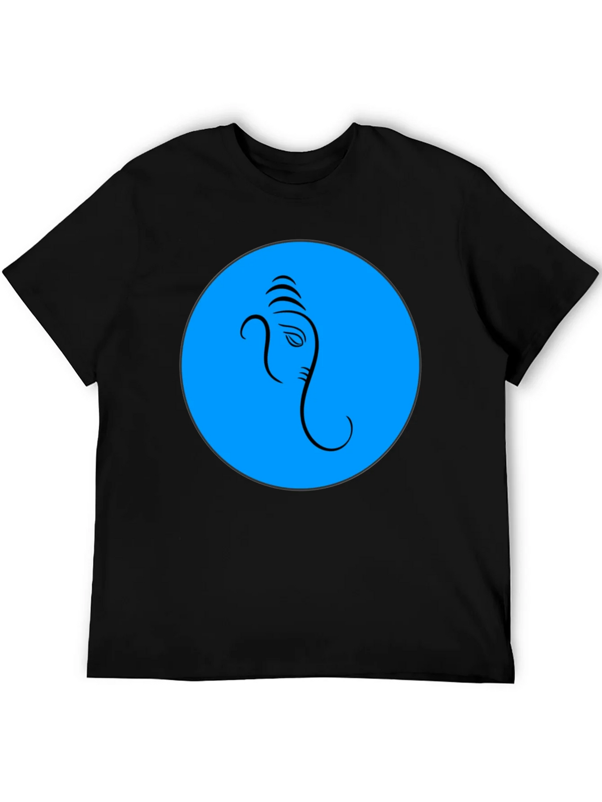 Ganesh Graphic T-Shirt - Blue Circle Design product image 8