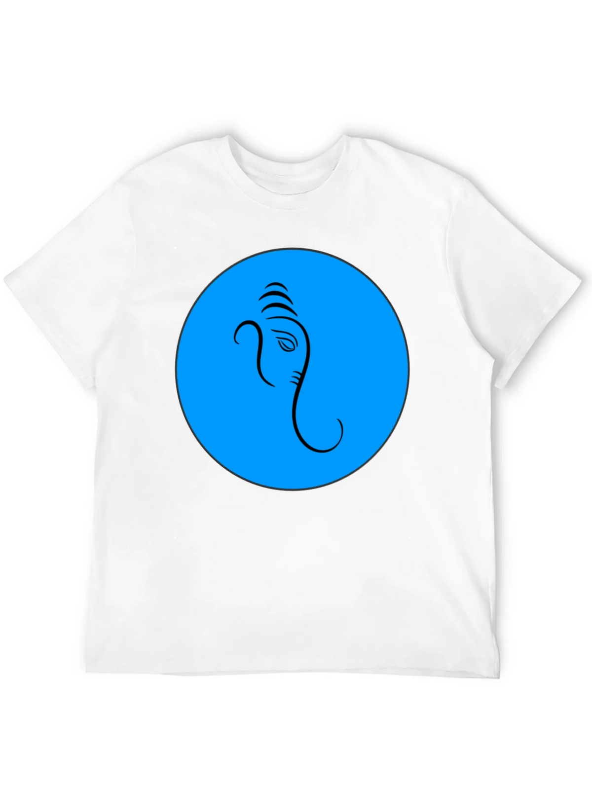Ganesh Graphic T-Shirt - Blue Circle Design product image 3