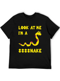 Look at Me Im a Ssssnake T-Shirt Funny Graphic Tee product image 1