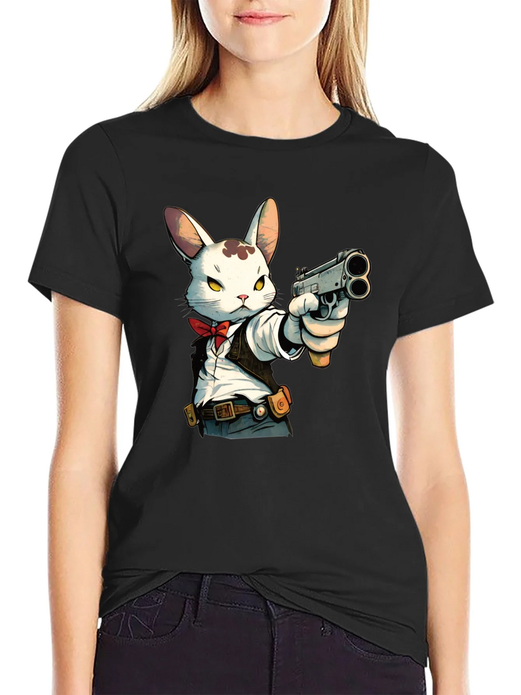 Rabbit Gangster Graphic T-Shirt product image 5