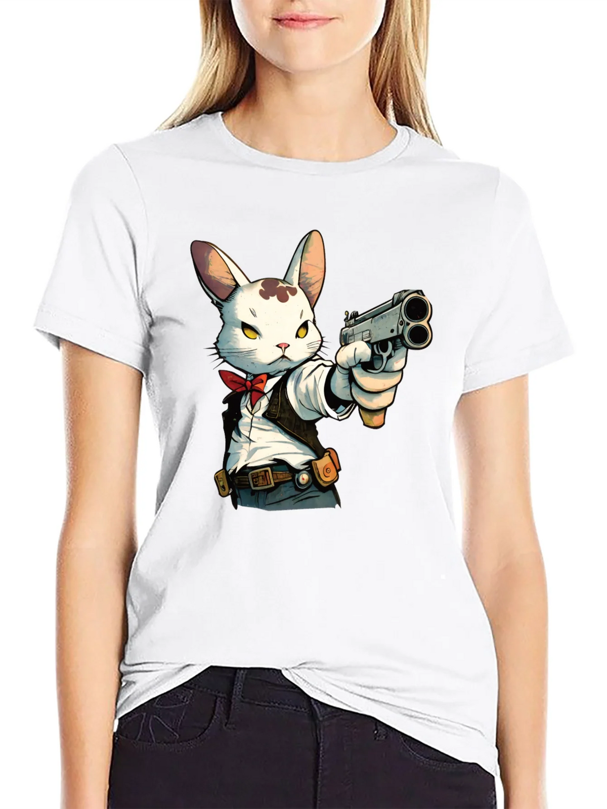 Rabbit Gangster Graphic T-Shirt product image 11