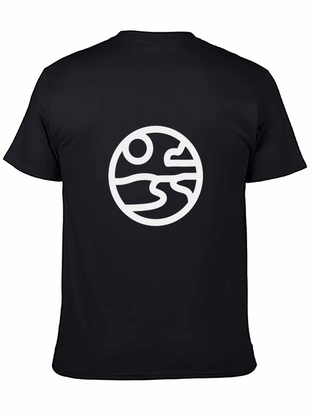 Abstract Landscape Graphic Tee - Black product image 7
