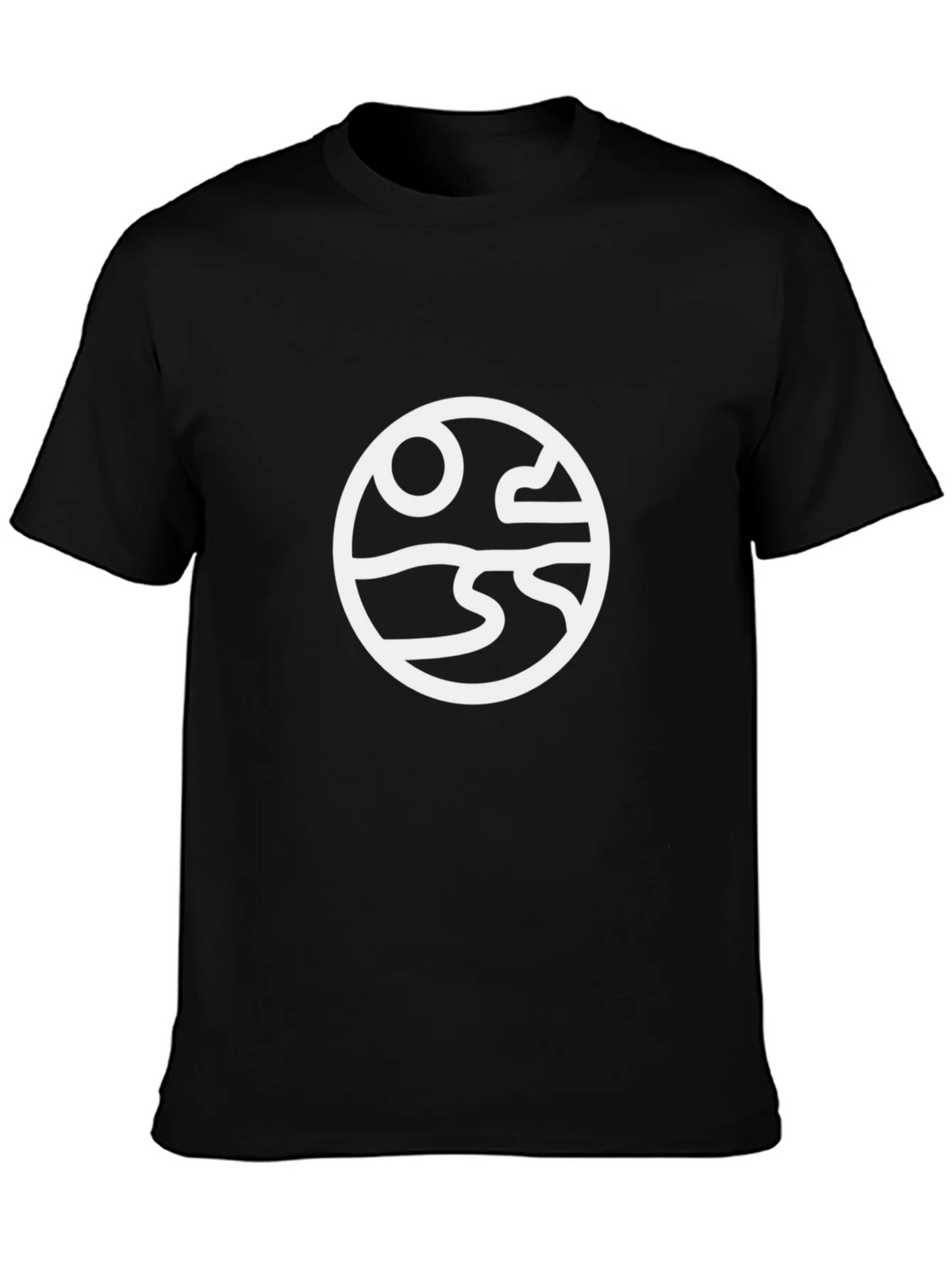 Abstract Landscape Graphic Tee - Black product image 6