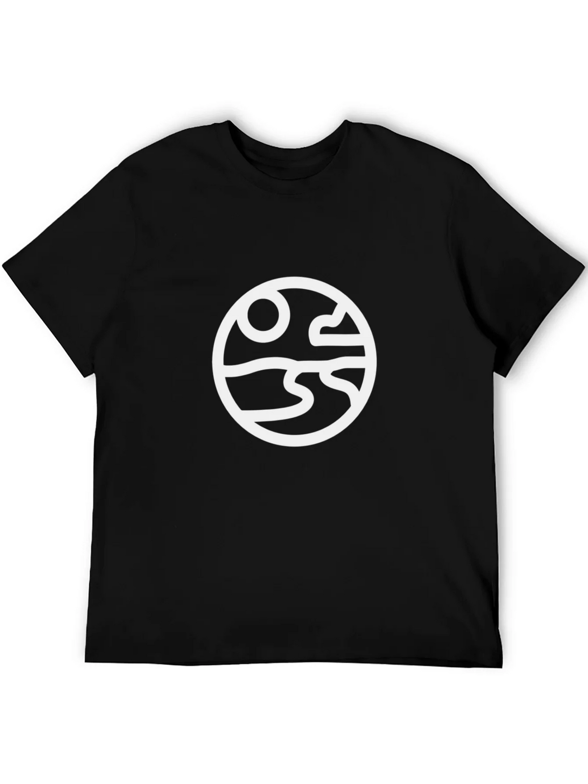 Abstract Landscape Graphic Tee - Black product image 8