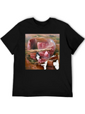 Abstract Meat Cube Art T-Shirt product image 1